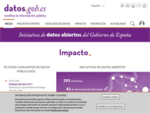 Tablet Screenshot of datos.gob.es